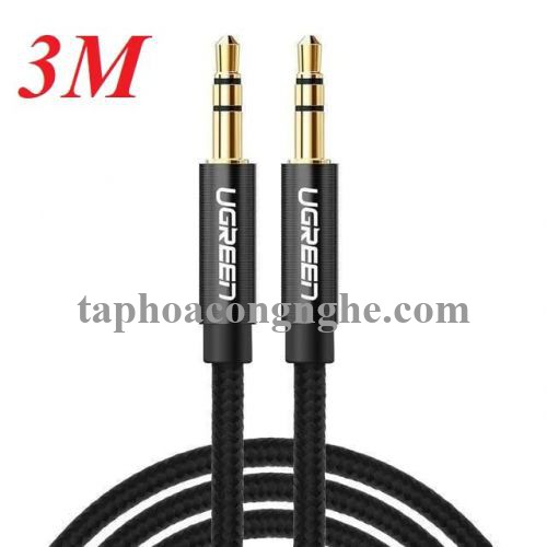 Ugreen 50364 3M màu Đen Cáp âm thanh 2 đầu 3.5mm dương AV112 30050364